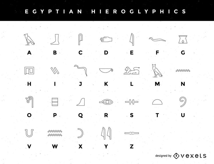 how to write e in hieroglyphics